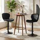 Adjustable Counter Height Chairs Set of 4 with Velvet Upholstered Backrests by LJGDeals
