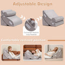 6 Pieces Orthopedic Bed Wedge Pillow Set for Back Neck Leg-Gray by LJGDeals