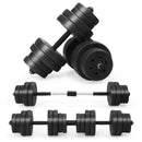 Adjustable Dumbbells 66 LBS Free Weights with Connectors for Home Gym Fitness Workout by LJGDeals