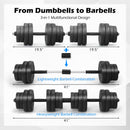 Adjustable Dumbbells 66 LBS Free Weights with Connectors for Home Gym Fitness Workout