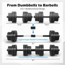 Adjustable Dumbbells 66 LBS Free Weights with Connectors for Home Gym Fitness Workout by LJGDeals