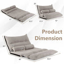 Adjustable Floor Sofa Bed with 2 Lumbar Pillows by LJGDeals