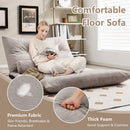 Adjustable Floor Sofa Bed with 2 Lumbar Pillows