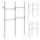 Floor to Ceiling Clothes Rack with 4 Adjustable Hanging Rods by LJGDeals