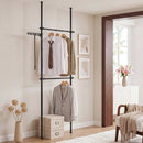 Floor to Ceiling Clothes Rack with 2 Hanging Rods - Adjustable by LJGDeals