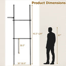 Floor to Ceiling Clothes Rack with 2 Hanging Rods - Adjustable by LJGDeals