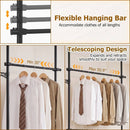 Floor to Ceiling Clothes Rack with 2 Hanging Rods - Adjustable by LJGDeals