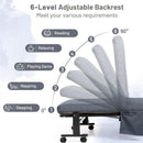 Adjustable Folding Guest Bed Frame with Mattress and Wheels by LJGDeals