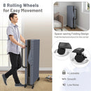 Adjustable Folding Guest Bed Frame with Mattress and Wheels by LJGDeals