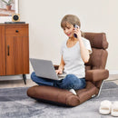 Adjustable Folding Sofa Chair with 6 Position Stepless Back by DirectDeals
