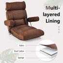 Adjustable Folding Sofa Chair with 6 Position Stepless Back by LJGDeals