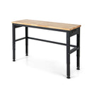 53 Inch Adjustable Heavy-Duty Workbench with Rubber Wood Top by LJGDeals