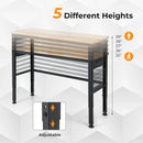 53 Inch Adjustable Heavy-Duty Workbench with Rubber Wood Top by LJGDeals