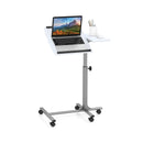 Adjustable Angle Height Rolling Laptop Table by LJGDeals