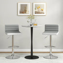 Set of 2 Adjustable Heights Barstool with PU Leather by LJGDeals