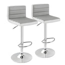 Set of 2 Adjustable Heights Barstool with PU Leather by LJGDeals