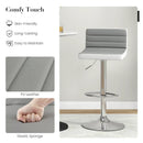 Set of 2 Adjustable Heights Barstool with PU Leather by LJGDeals