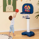 4-In-1 Adjustable Kids Basketball Hoop with Ring Toss Sticky Ball by LJGDeals