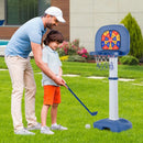 4-In-1 Adjustable Kids Basketball Hoop with Ring Toss Sticky Ball by LJGDeals