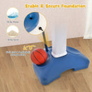 4-In-1 Adjustable Kids Basketball Hoop with Ring Toss Sticky Ball by LJGDeals