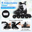 Adjustable Kids' Incline Skates for Boys Girls Ages 5-14 by LJGDeals