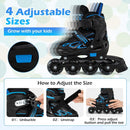 Adjustable Kids' Incline Skates for Boys Girls Ages 5-14 by LJGDeals