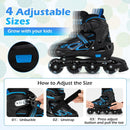 Adjustable Kids' Incline Skates 4 Sizes Adjustable Blade Roller by LJGDeals