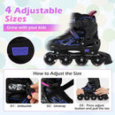 Adjustable Kids' Incline Skates 4 Sizes Adjustable Blade Roller by LJGDeals