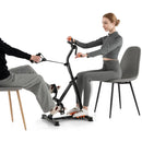 Adjustable LCD Pedal Exercise Bike with Massage-Yellow by LJGDeals