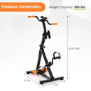 Adjustable LCD Pedal Exercise Bike with Massage-Yellow by LJGDeals