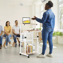 Height Adjustable Mobile Computer Stand by LJGDeals