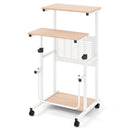 Height Adjustable Mobile Computer Stand by LJGDeals