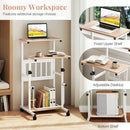 Height Adjustable Mobile Computer Stand by LJGDeals