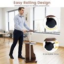 Adjustable Mobile Standing Desk Cart with Tilt Desktop by LJGDeals