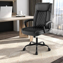 High Back Ergonomic Executive Chair with Thick Headrest Cushion-Black by LJGDeals