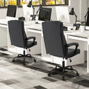 High Back Ergonomic Executive Chair with Thick Headrest Cushion-Black by LJGDeals