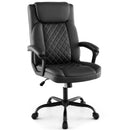 High Back Ergonomic Executive Chair with Thick Headrest Cushion-Black by LJGDeals