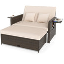 Premium Adjustable Outdoor Patio Daybed Set with Cushions and Storage Ottoman by LJGDeals