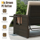 Premium Adjustable Outdoor Patio Daybed Set with Cushions and Storage Ottoman by LJGDeals
