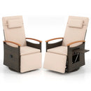 Adjustable Outdoor Recliner Chair with 150° Backrest and Footrest by DirectDeals