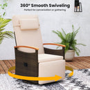 Adjustable Outdoor Recliner Chair with 150° Backrest and Footrest by DirectDeals