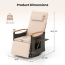 Adjustable Outdoor Recliner Chair with 150° Backrest and Footrest by DirectDeals