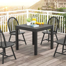 31.5 inches-63 inches Adjustable Patio Expandable Dining Table for 4-6 Person-Gray by LJGDeals