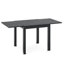 31.5 inches-63 inches Adjustable Patio Expandable Dining Table for 4-6 Person-Gray by LJGDeals