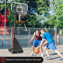 4.9-10 Feet Height Adjustable Portable Basketball Hoop Basketball Goal System by LJGDeals