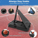 4.9-10 Feet Height Adjustable Portable Basketball Hoop Basketball Goal System by LJGDeals