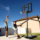 Adjustable Portable Basketball Hoop Stand with Shatterproof Backboard Wheels by LJGDeals