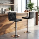 Adjustable Swivel Barstools Set of 2 with Back and Footrest by LJGDeals
