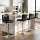 Adjustable Swivel Barstools Set of 2 with Back and Footrest by LJGDeals