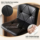Adjustable Swivel Barstools Set of 2 with Back and Footrest by LJGDeals